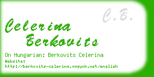 celerina berkovits business card